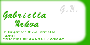 gabriella mrkva business card